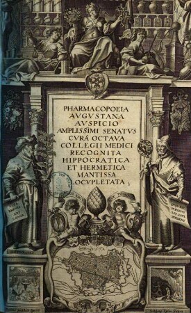Pharmacopoeia Augustana : Hippocratica Et Hermetica Mantissa Locupletata