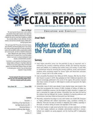 Higher education and the future of Iraq