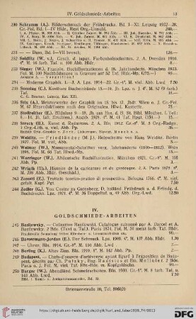 IV. Goldschmiedearbeiten (Nr.245-282)
