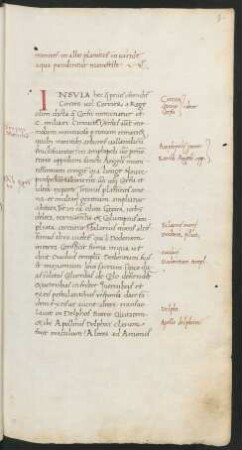 Haupttext mit Zusätzen (Solinus, Pius II. papa, Johannes Pannonius)