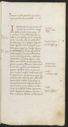 Haupttext mit Zusätzen (Solinus, Pius II. papa, Johannes Pannonius)