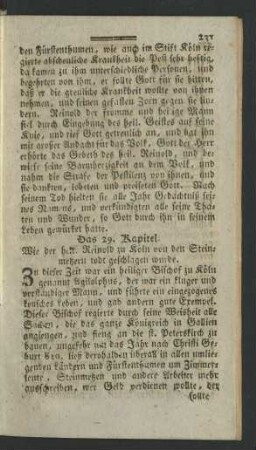 Das 29. Kapitel. Wie der heil. Reinold zu ...