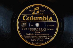 Der Troubadour : 1. Akt: "Ha, Falsche!" (Infida!) / (G. Verdi)