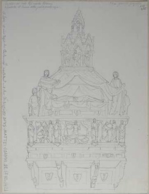 Grabmonument des Kardinals Riccardo Petroni in der Cattedrale di Santa Maria Assunta in Siena