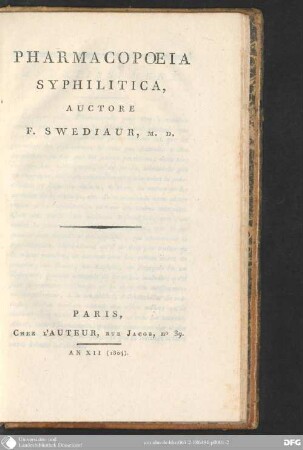 Pharmacopoeia syphilitica