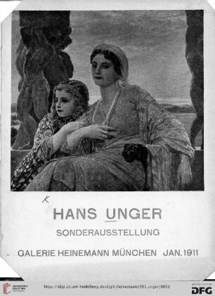 Hans Unger : Sonderausstellung Januar 1911