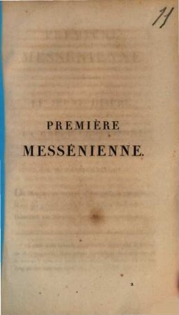 Trois Messéniennes