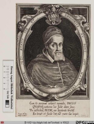 Bildnis Papst Gregor XV. (Alessandro Ludovisi) (reg. 9. 2. 1621 - 8. 7. 1623)