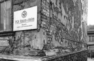 Georg-Schumann-Straße, Produktionsgenossenschaft des Handwerks "Raum+Heim"