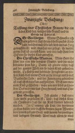 Zwanzigste Besuchung;