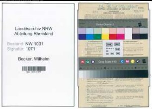 Entnazifizierung Wilhelm Becker, geb. 30.09.1900 (Hilfsarbeiter)