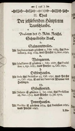 II. Theil Der jetzlebenden Häupteren Teutschlands.