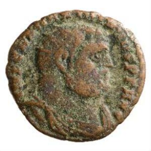 Münze, Follis (Follaro), 296 - 297 n. Chr.