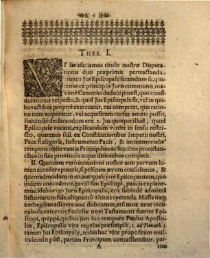 Disputatio iuridica de iure episcopali in terris statuum protestantium