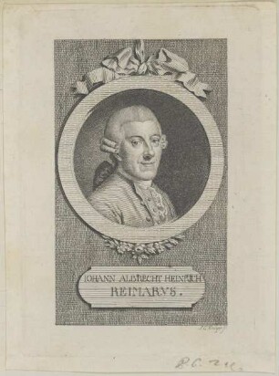Bildnis des Iohann Albrecht Heinrich Reimarvs