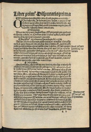 Disputatio prima