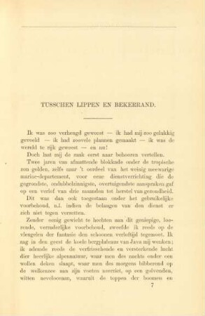 Tusschen lippen en bekerrand