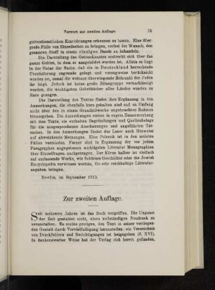 Zur zweiten Auflage.