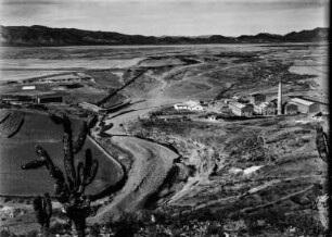 Stadtbild : Blick auf die Landstadt Culpina, umgeben von Feldern