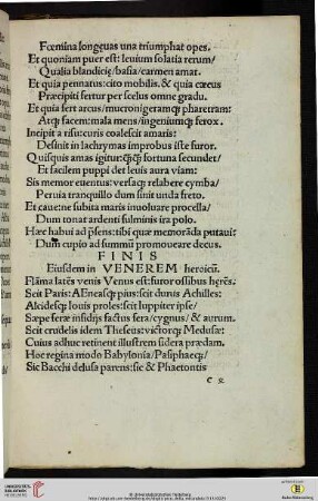 Eiusdem in Venerem