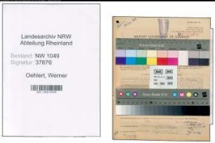 Entnazifizierung Werner Oehlert , geb. 08.03.1897 (Geschaeftsfuehrer)