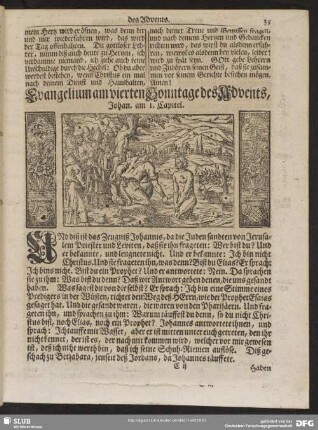 [Evangelium und Epistel am vierten Sonntage des Advents]
