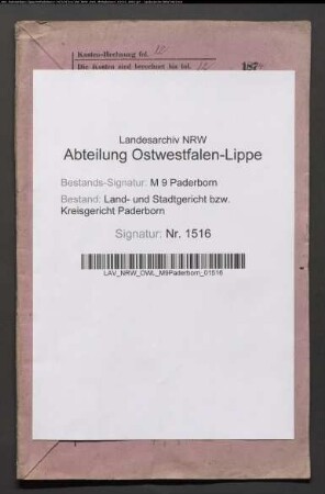 Erblasser: Flocke, Wilhelmine, geb. Schmidt; Ehepartner: Flocke, Arnold:
