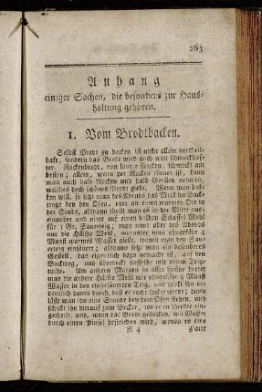 I. Vom Brodtbacken. - 3. Vom Bierbrauen.