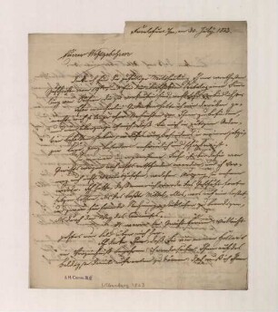 Brief von Carl Wilhelm Silberberg an Joseph Heller