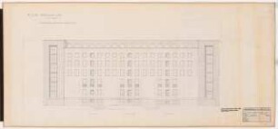 Reichsluftfahrtministerium, Berlin: Ansicht/Schnitt Hofseite Leipziger Straße (V1) 1:100