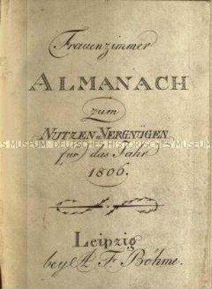 Kalender für Frauen 1806