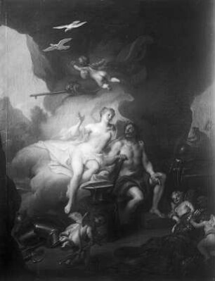 Venus und Vulkan : Dresden, Residenzschloss, Gemälde Venus und Vulkan im 1. Kaffeesalon