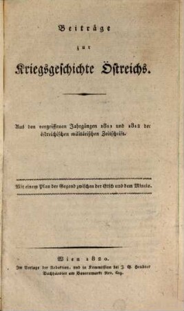 Neue militärische Zeitschrift. 1811/12, 1