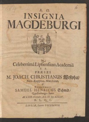 Insignia Magdeburgi