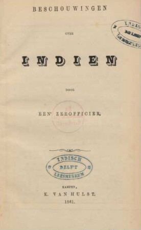 Beschouwingen over Indien