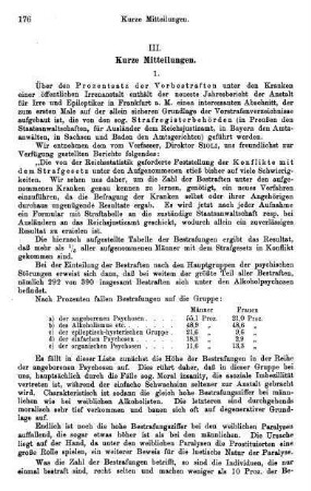 176-183, III. Kurze Mitteilungen