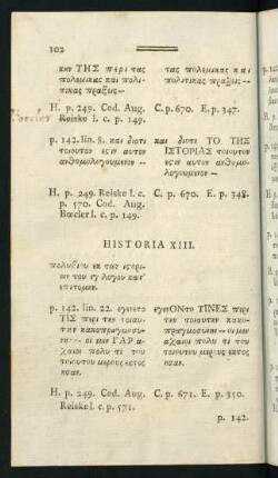 Historia XIII.