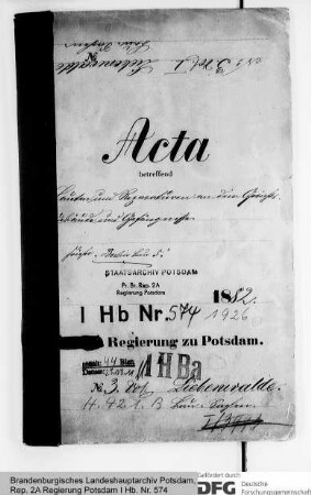 Bauten und Reparaturen an dem Gerichtsgebäude und Gefängnis in Liebenwalde