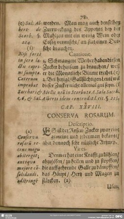 Cap. XXVIII. Conserva Rosarum