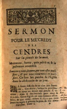 Sermons Du Pere Bourdalouë, de la Compagnie de Jesus, Pour le Caresme, 1