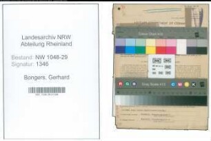 Entnazifizierung Gerhard Bongers , geb. 10.05.1919 (Beamter)