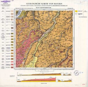 699 [7840] Taufkirchen, Geologische Karte von Bayern