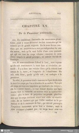 Chapitre XV. De la Pesanteur universelle