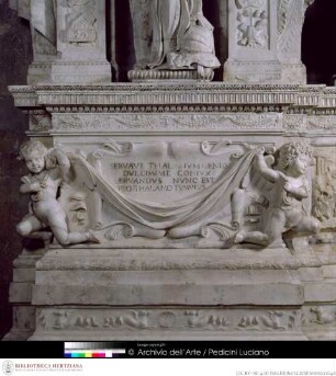 Grabmal des Vizekönigs Ramon de Cardona, Schlacht bei Massalquivir, Putti und Inschriften