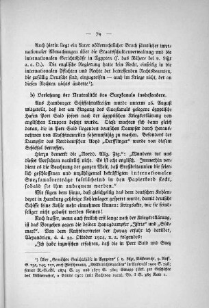 b) Verletzung der Neutralität des Suezkanals insbesondere.