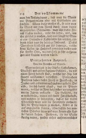 Vierzehntes Kapitel. Von den Firnissen auf Metalle.