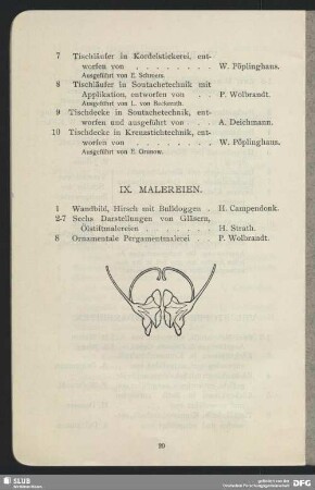 IX. Malereien