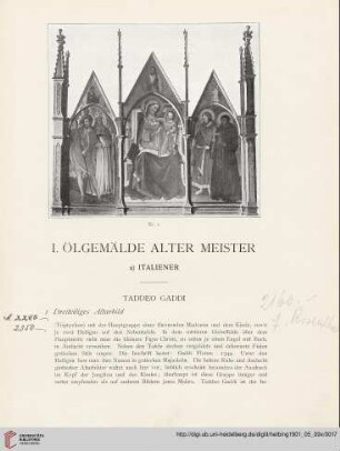 I. Ölgemälde Alter Meister (Nr. 1-12)
