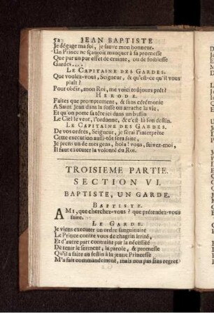 Section VI. Baptiste, Un Garde