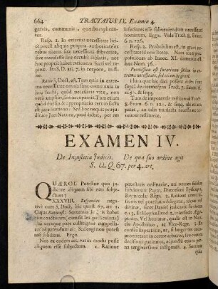664-671, Examen IV